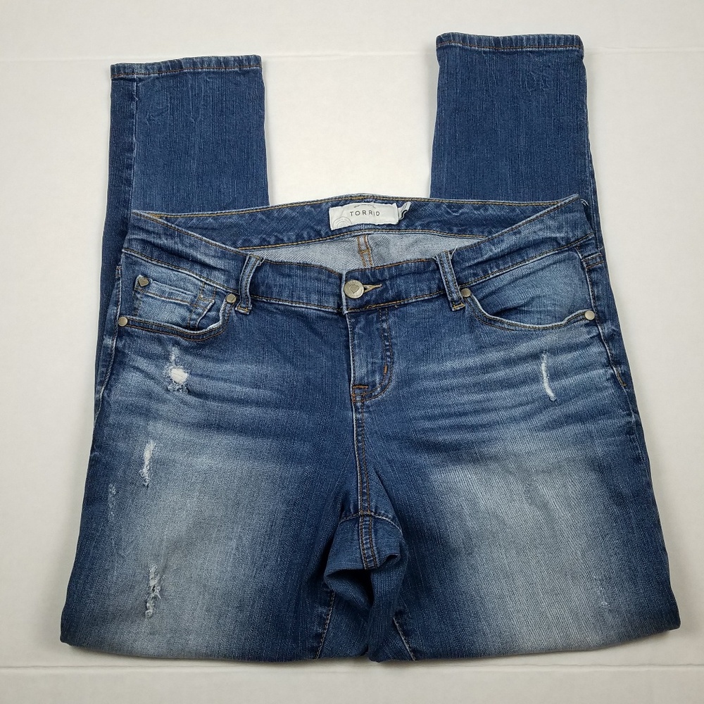 Torrid Distressed Skinny Jeans